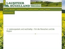 Tablet Screenshot of huegelland-ag.de